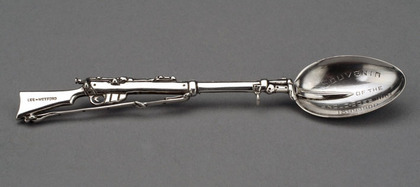 Boer War Souvenir Silver Teaspoon - Lee-Metford Rifle